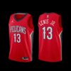 New Orleans Pelicans Kira Lewis Jr. 2022-23 Icon Edition NO.6 Patch Jersey Navy