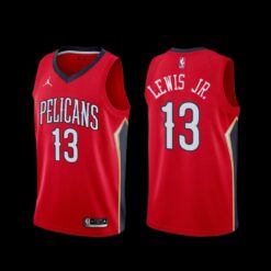 New Orleans Pelicans Kira Lewis Jr. 2022-23 Statement Edition Jersey Red