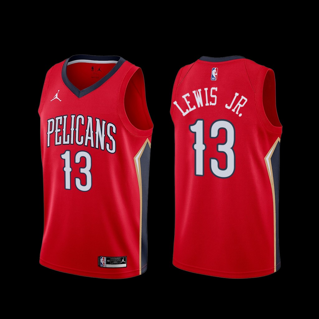 New Orleans Pelicans Kira Lewis Jr. 2022-23 Statement Edition Jersey Red New Orleans Pelicans Kira Lewis Jr. 2022-23 Statement Edition Jersey Red