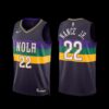 New Orleans Pelicans Larry Nance Jr. 2022-23 Icon Edition NO.6 Patch Jersey Navy