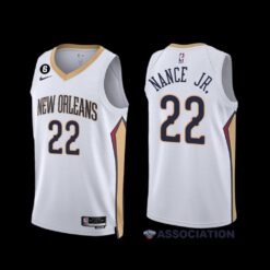 New Orleans Pelicans Larry Nance Jr. 2022-23 White Association Edition Jersey