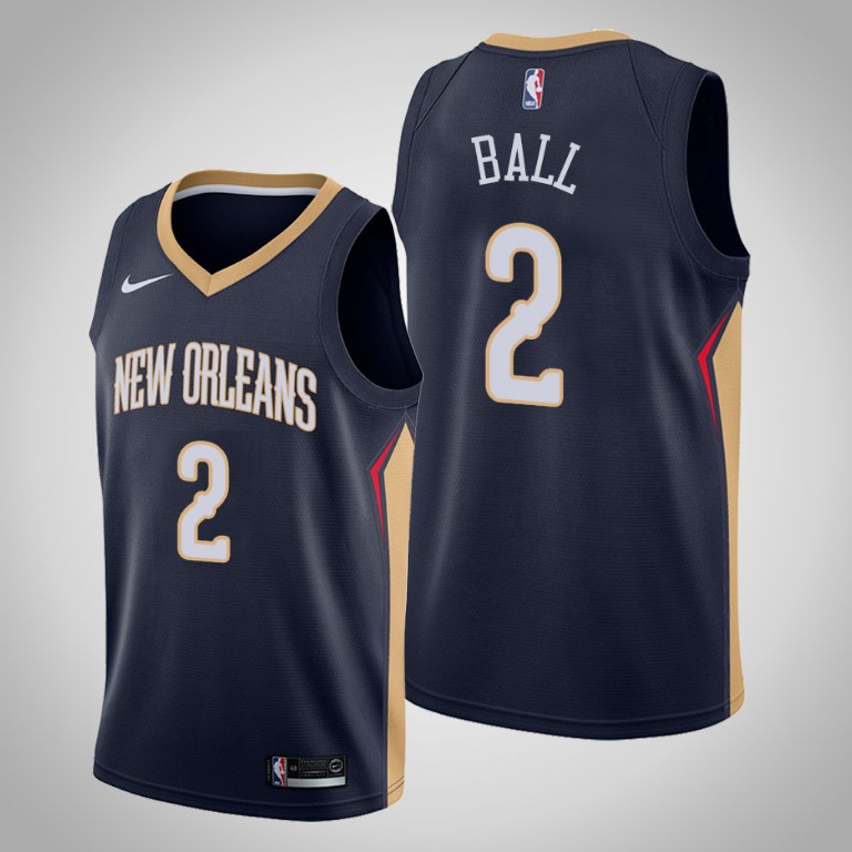 New Orleans Pelicans Lonzo Ball Navy Icon Jersey New Orleans Pelicans Lonzo Ball Navy Icon Jersey