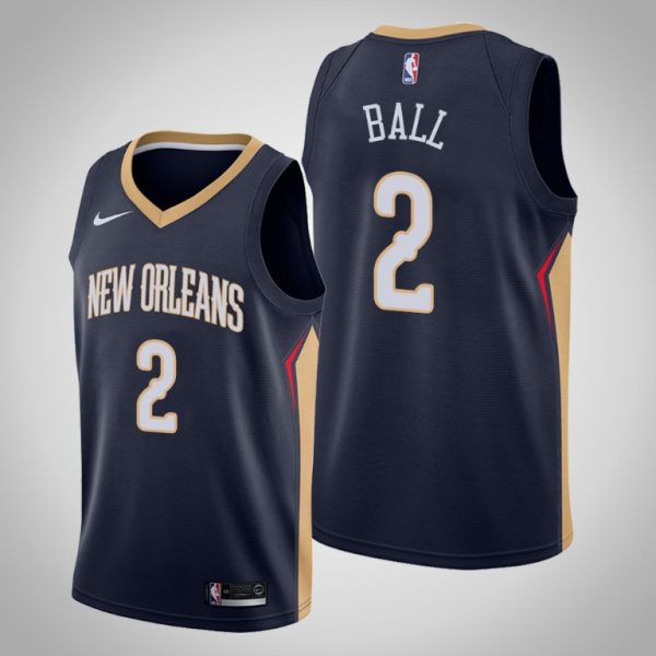 New Orleans Pelicans Lonzo Ball Navy Icon Jersey New Orleans Pelicans Lonzo Ball Navy Icon Jersey