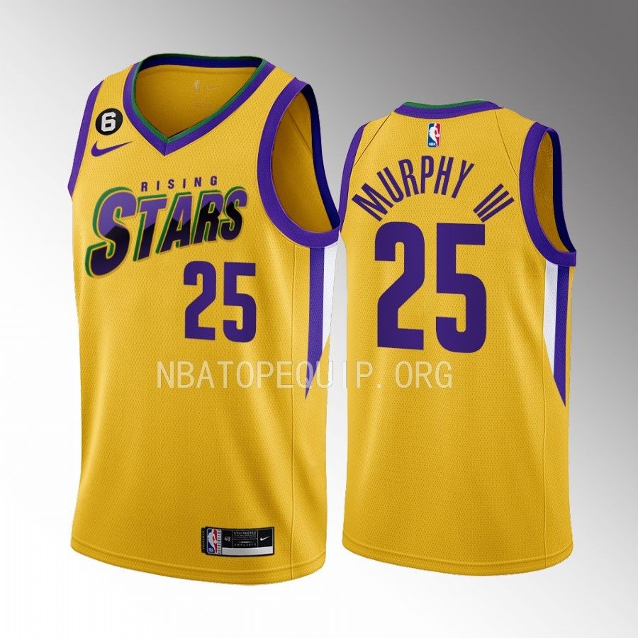 New Orleans Pelicans Trey Murphy III 2023 NBA Rising Stars Yellow Jersey New Orleans Pelicans Trey Murphy III 2023 NBA Rising Stars Yellow Jersey