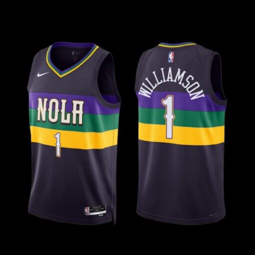 New Orleans Pelicans Zion Williamson 2022-23 City Edition Jersey White