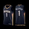 New Orleans Pelicans Zion Williamson 2021 City White Jersey