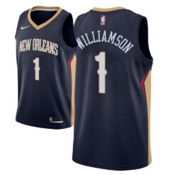New Orleans Pelicans Zion Williamson Navy Icon Jersey