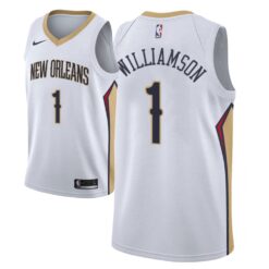 New Orleans Pelicans Zion Williamson White Association Jersey