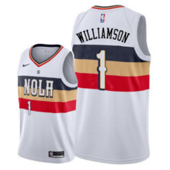 New Orleans Pelicans Zion Williamson White Earned Jersey