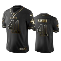 New Orleans Saints Alvin Kamara Black Golden Limited Jersey