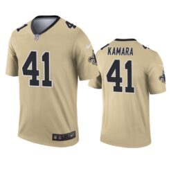 New Orleans Saints Alvin Kamara Gold Inverted Limited Jersey