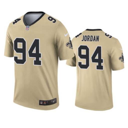 New Orleans Saints Cameron Jordan Gold Inverted Limited Jersey
