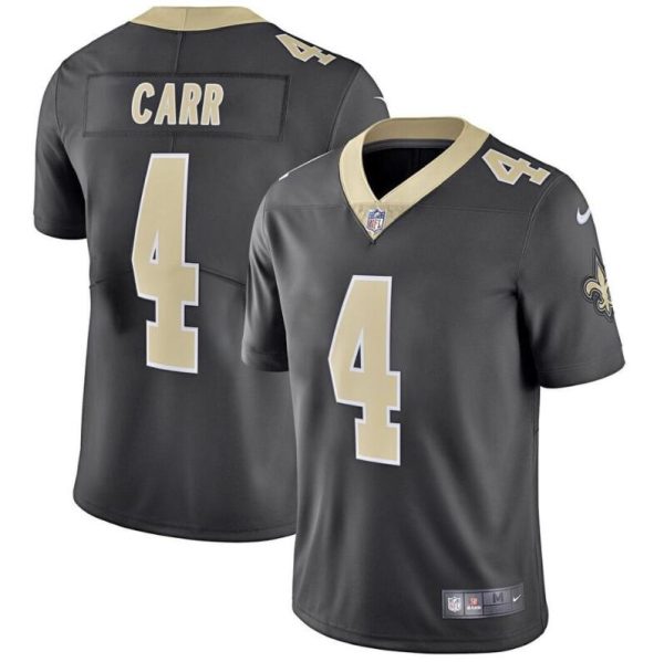 New Orleans Saints Derek Carr Black Limited Jersey New Orleans Saints Derek Carr Black Limited Jersey