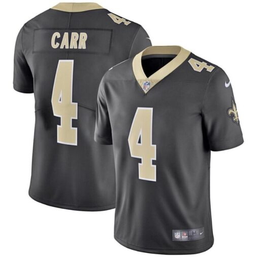 New Orleans Saints Derek Carr Black Limited Jersey