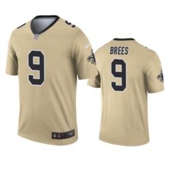 New Orleans Saints Drew Brees Gold Inverted Limited Jersey
