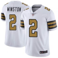 New Orleans Saints Jameis Winston White Color Rush Limited Jersey