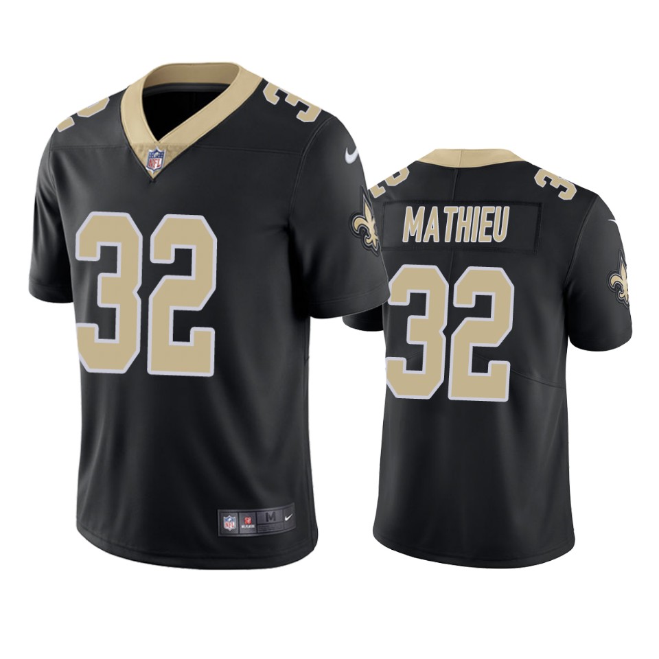New Orleans Saints Tyrann Mathieu Black Limited Jersey New Orleans Saints Tyrann Mathieu Black Limited Jersey
