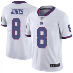 New York Giants Daniel Jones White Color Rush Limited Jersey