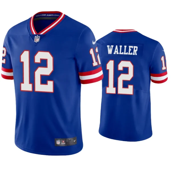 New York Giants Darren Waller Classic Royal Throwback Limited Jersey New York Giants Darren Waller Classic Royal Throwback Limited Jersey