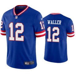 New York Giants Darren Waller Classic Royal Throwback Limited Jersey