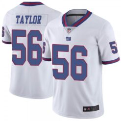 New York Giants Lawrence Taylor White Color Rush Limited Jersey