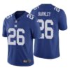 New York Giants Saquon Barkley White Color Rush Limited Jersey