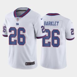New York Giants Saquon Barkley White Color Rush Limited Jersey