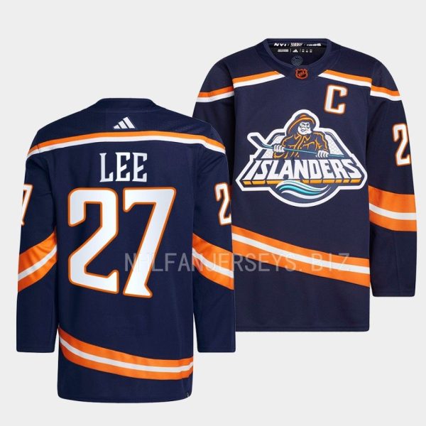 New York Islanders Anders Lee 2022 Reverse Navy Jersey New York Islanders Anders Lee 2022 Reverse Navy Jersey