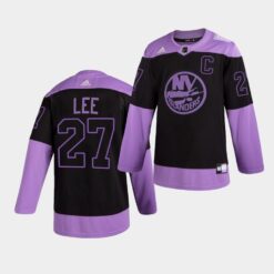 New York Islanders Anders Lee HockeyFightsCancer Purple Jersey