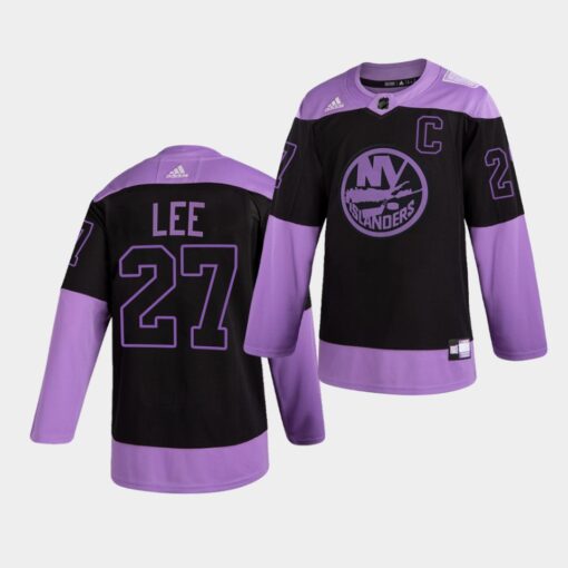 New York Islanders Anders Lee HockeyFightsCancer Purple Jersey