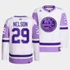 New York Islanders Anders Lee HockeyFightsCancer White Jersey