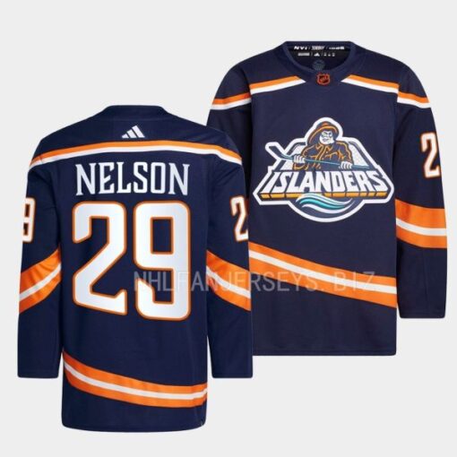 New York Islanders Brock Nelson Reverse Navy Jersey