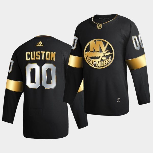 New York Islanders Custom Golden Edition Limited Black Jersey New York Islanders Custom Golden Edition Limited Black Jersey