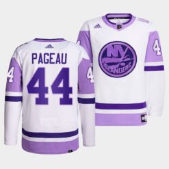 New York Islanders Jean-Gabriel Pageau HockeyFightsCancer White Jersey