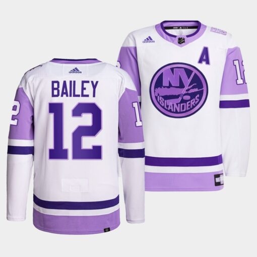 New York Islanders Josh Bailey HockeyFightsCancer White Jersey
