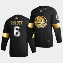 New York Islanders Ryan Pulock Golden Edition Limited Black Jersey