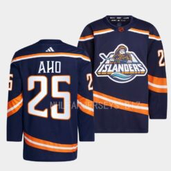 New York Islanders Sebastian Aho Reverse Navy Jersey