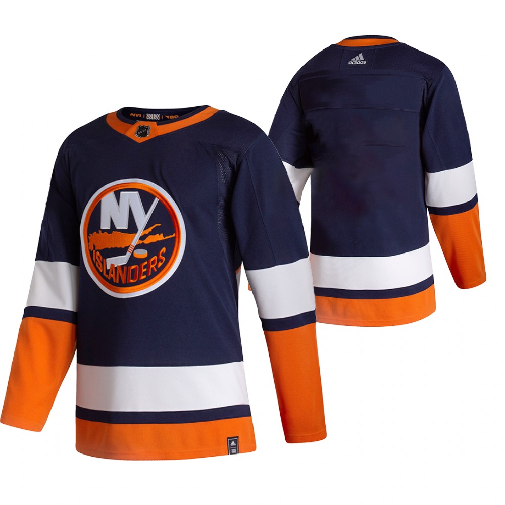 New York Islanders Team 2021 Reverse Retro Navy Jersey New York Islanders Team 2021 Reverse Retro Navy Jersey