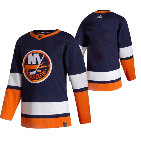 New York Islanders Team 2021 Reverse Retro Navy Jersey New York Islanders Team 2021 Reverse Retro Navy Jersey