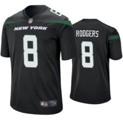 New York Jets Aaron Rodgers Black Jersey