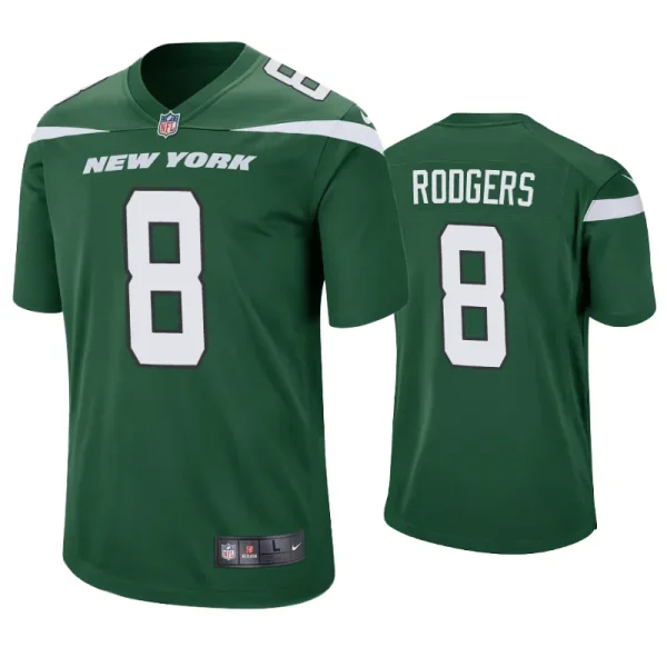 New York Jets Aaron Rodgers Green Jersey New York Jets Aaron Rodgers Green Jersey