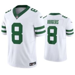 New York Jets Aaron Rodgers White Legacy Limited Jersey