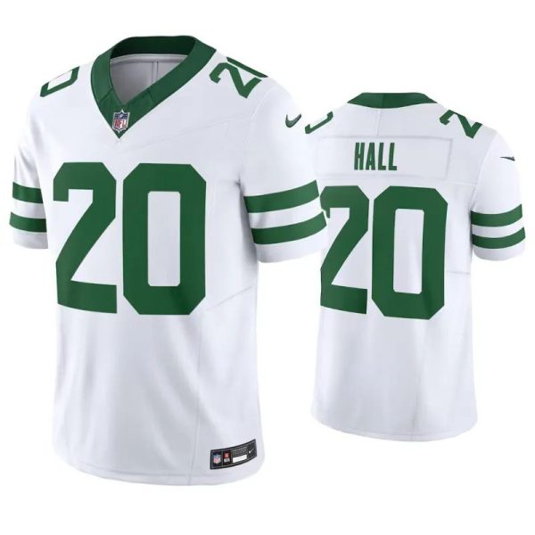New York Jets Breece Hall White Legacy Limited Jersey New York Jets Breece Hall White Legacy Limited Jersey