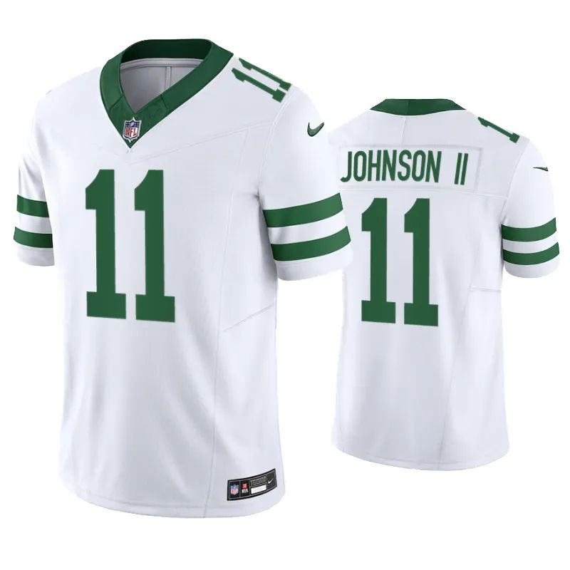 New York Jets Jermaine Johnson II White Legacy Limited Jersey New York Jets Jermaine Johnson II White Legacy Limited Jersey