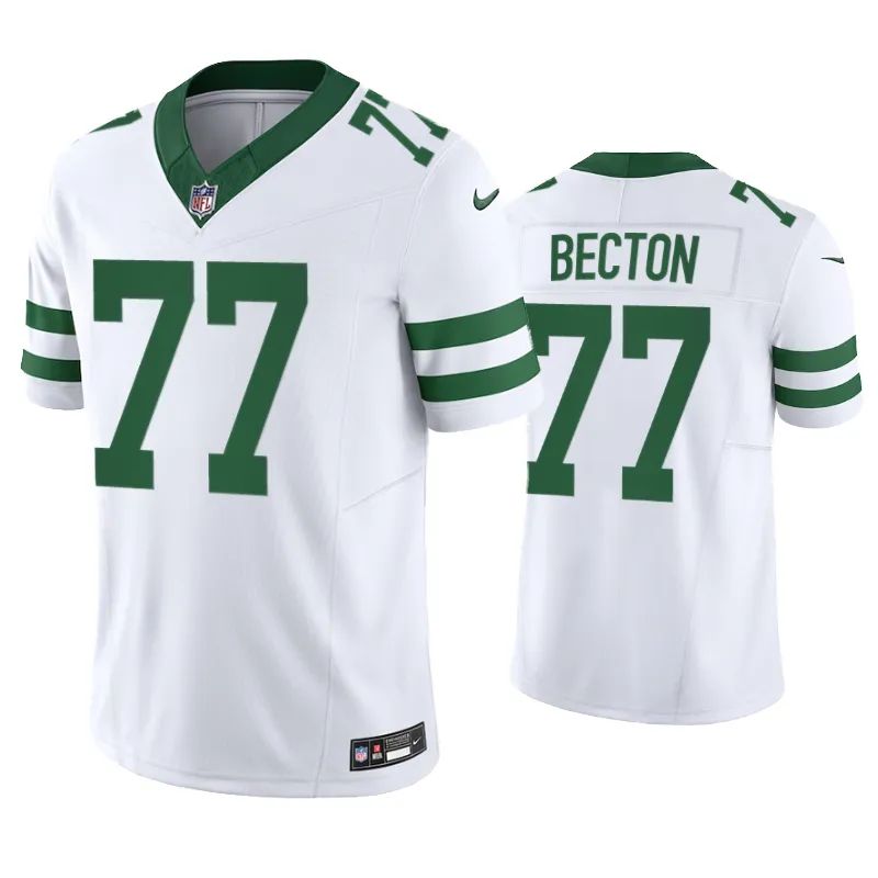 New York Jets Mekhi Becton White Legacy Limited Jersey New York Jets Mekhi Becton White Legacy Limited Jersey