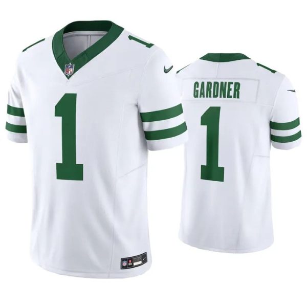 New York Jets Sauce Gardner White Legacy Limited Jersey New York Jets Sauce Gardner White Legacy Limited Jersey