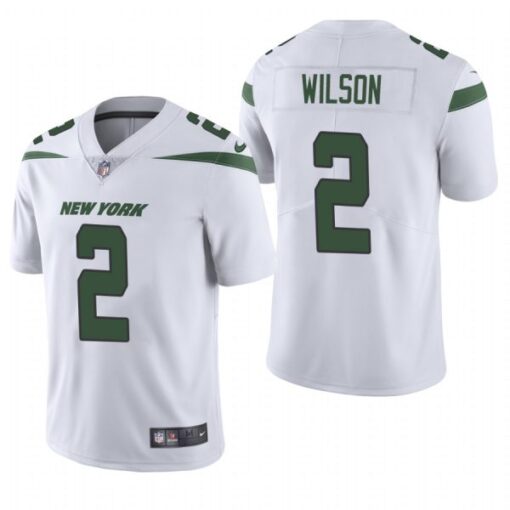 New York Jets Zach Wilson White Limited Jersey