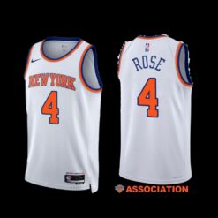 New York Knicks Derrick Rose 2022-23 Association Edition Jersey White
