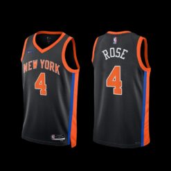 New York Knicks Derrick Rose 2022-23 City Edition Jersey Black