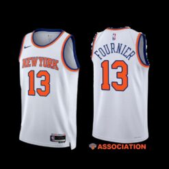 New York Knicks Evan Fournier 2022-23 Association Edition Jersey White